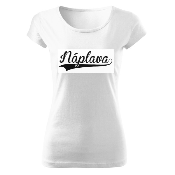 Tričko s potiskem Triko bílé Náplava