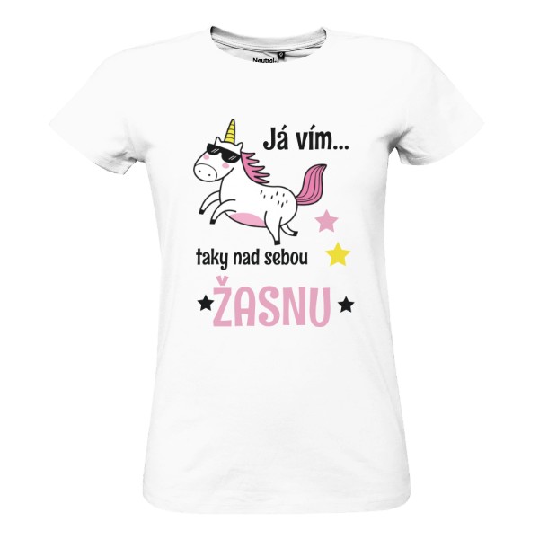 Tričko s potiskem Žasnu nad sebou